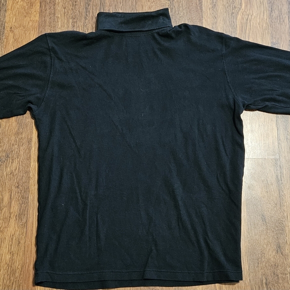 CHRISTOPHER HAYES mens turtle neck COLOR BLACK SIZE LARGE made in Egypt LL25 - Picture 1 of 14